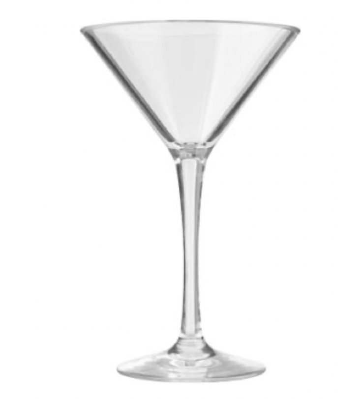 Coupe Martini à cocktail / glace / trou normand