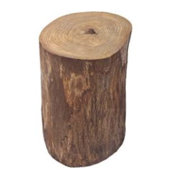 Tronc de bois décoratif