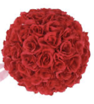 Boule de roses D.30 cm Rouge