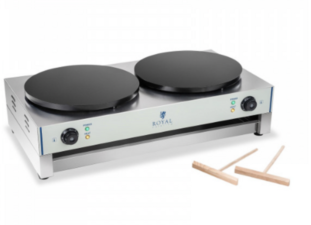 Crêpière électrique double