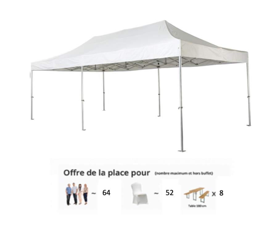 Tonnelle 4x8 m