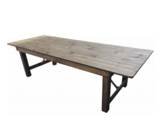Table rectangle bois rustique