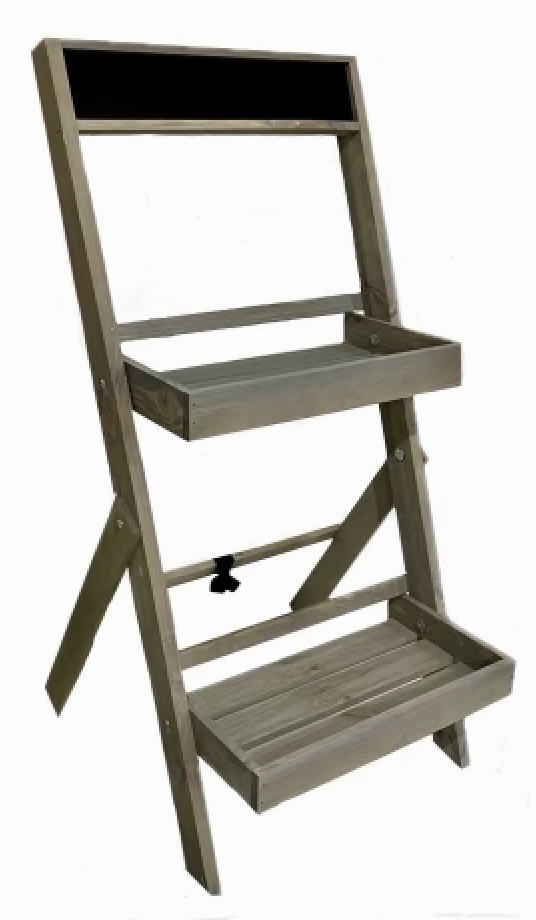 Mini étagère bois avec ardoise