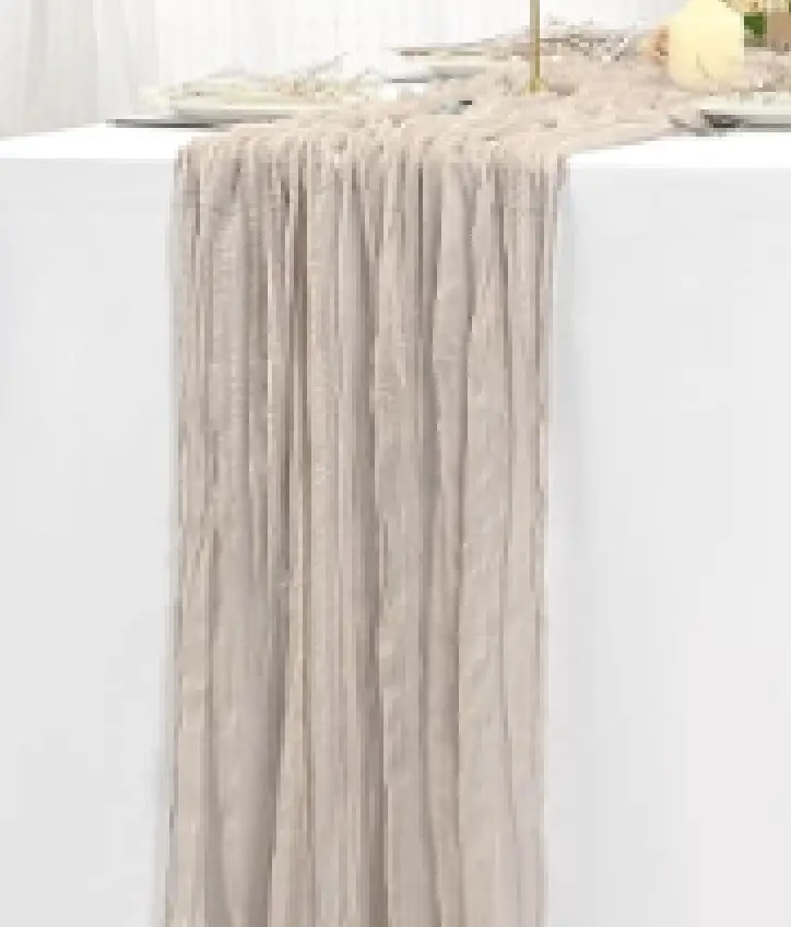 Chemin de table gaze de coton