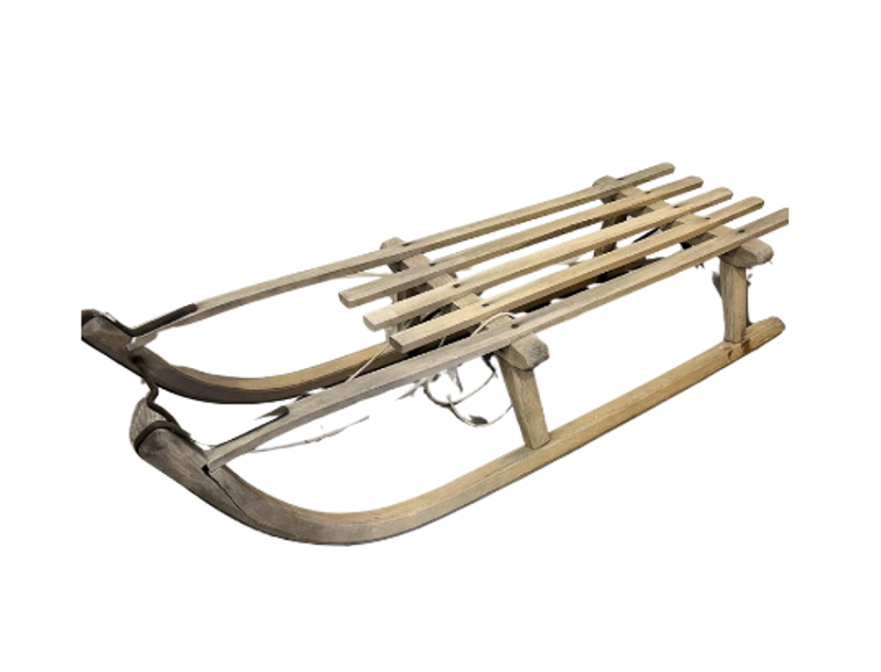 Luge bois décorative