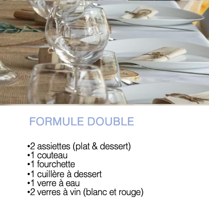 Formule double (Prix HT)