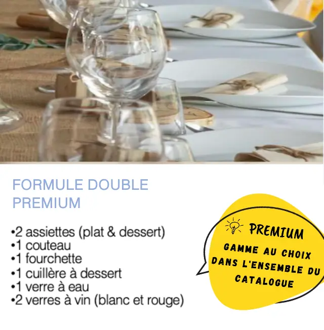 Formule double PREMIUM (Prix HT)
