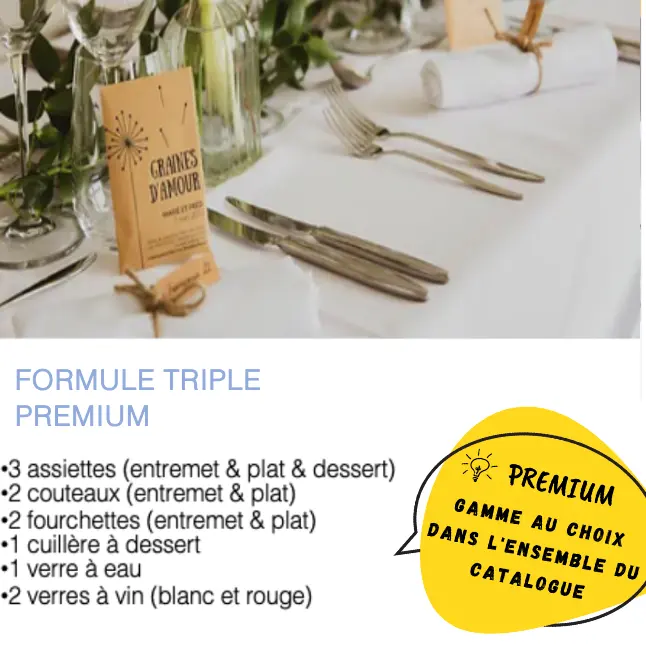 Formule triple PREMIUM (Prix HT)