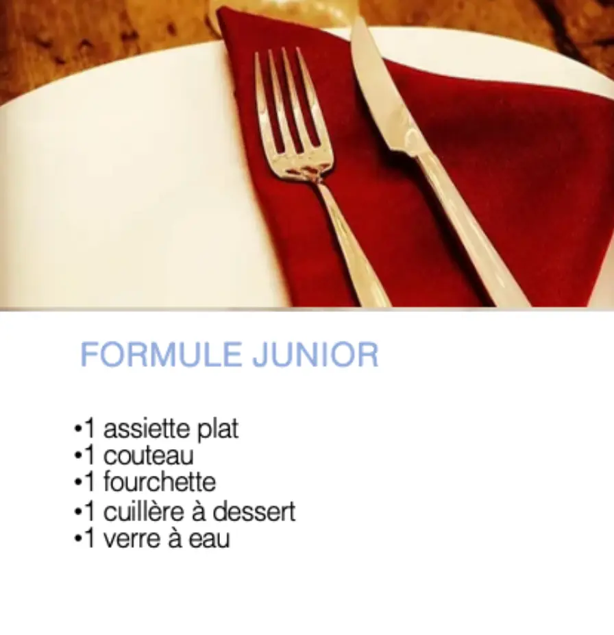 Formule junior (Prix HT) 
