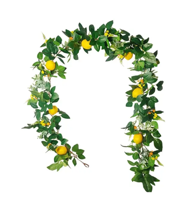 Guirlande de citrons artificiels