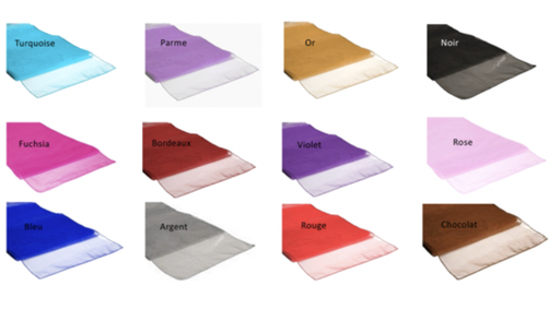 Chemin de table organza 