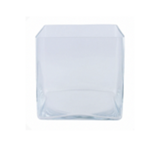 [DV1006] Vase cube 15x15x15 cm