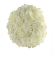 [DA1002] Boule de roses D.30 cm Blanche