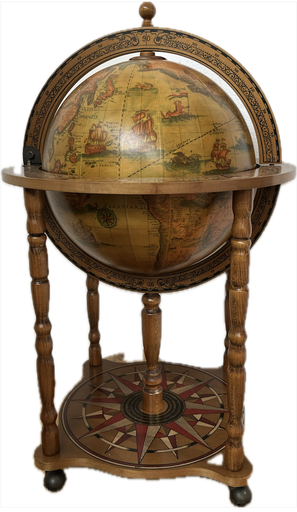 [CH1007] Bar mappemonde