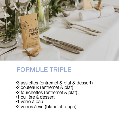 [FV1005] Formule triple (Prix HT)